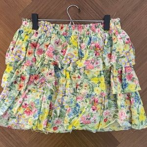 LoveShackFancy Mini Skirt